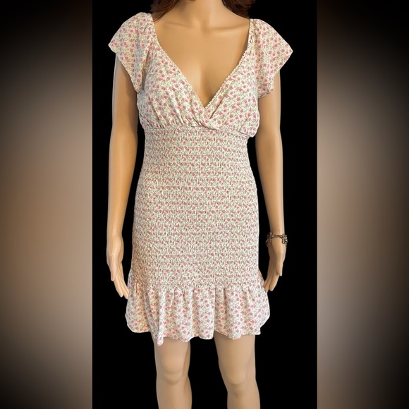 Wild Fable Floral Print Dress - Pink and White - Picture 2 of 14